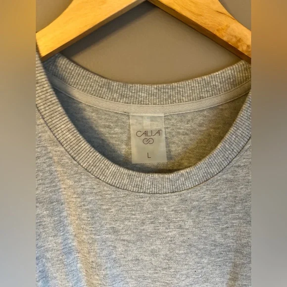 Calia extended‎ shoulder drawstring midi dress with logo patch large - Picture 5 of 8